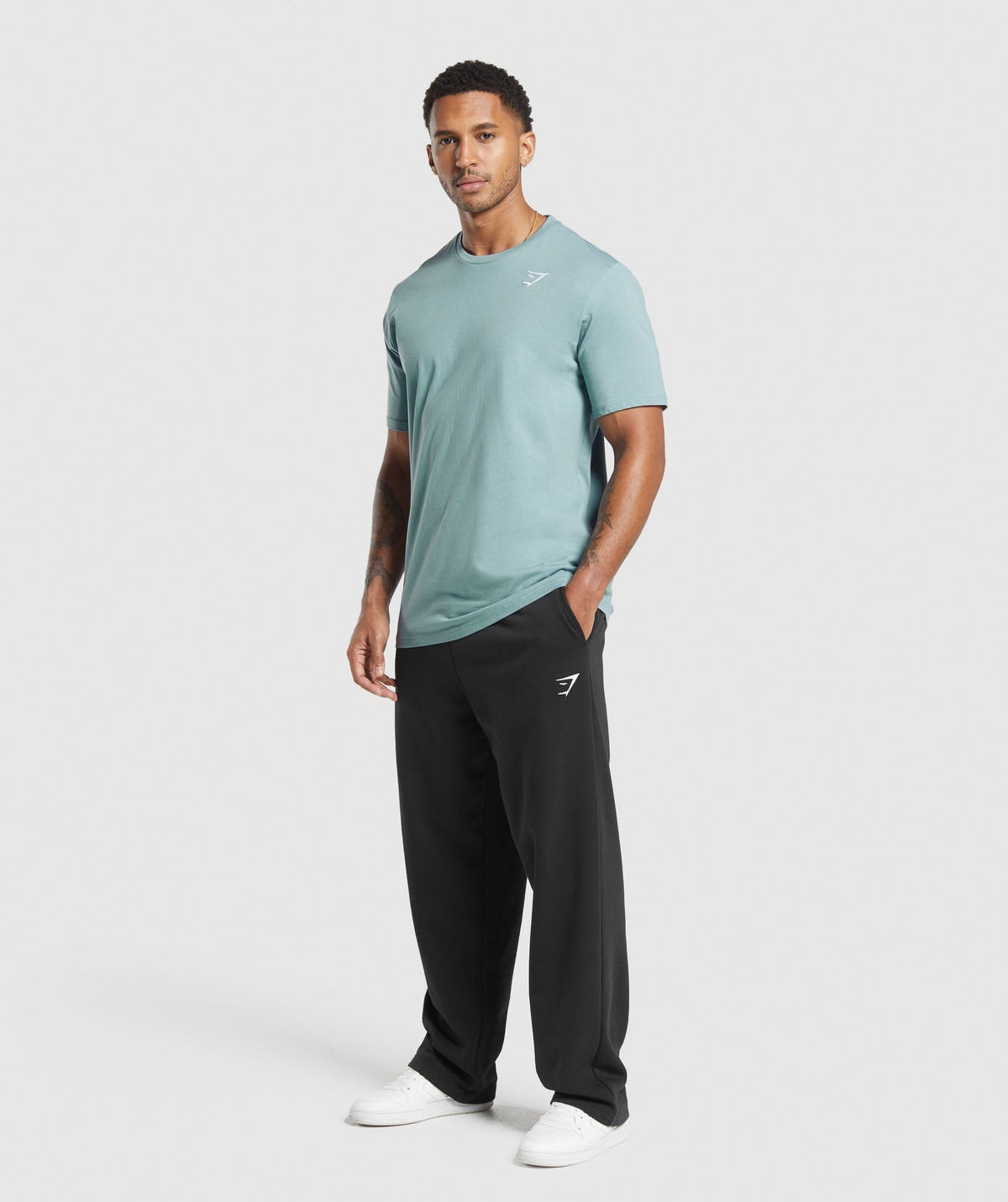 Gymshark Crest Tee - Rest Blue