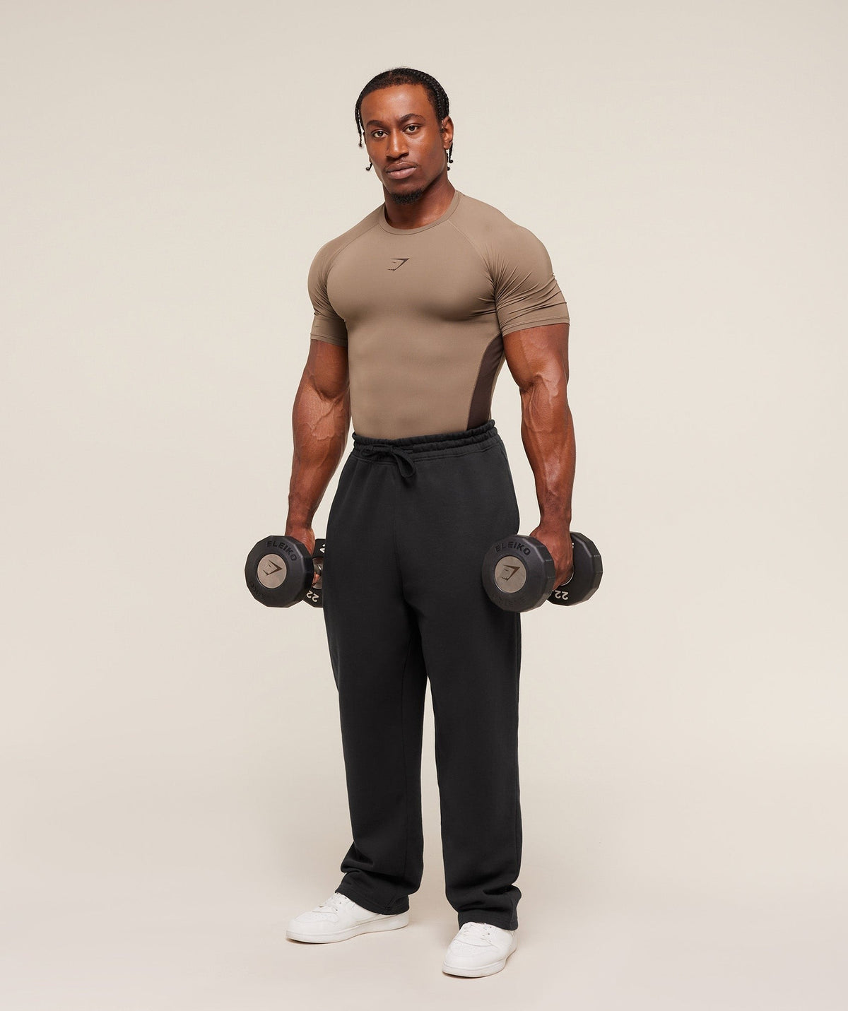 Gymshark Element Baselayer Tee - Soul Brown/Archive Brown