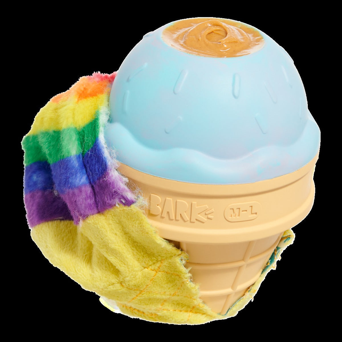 Rainbow-wow Sherbert Super Chewer Durable 2-in-1 Dog Toy