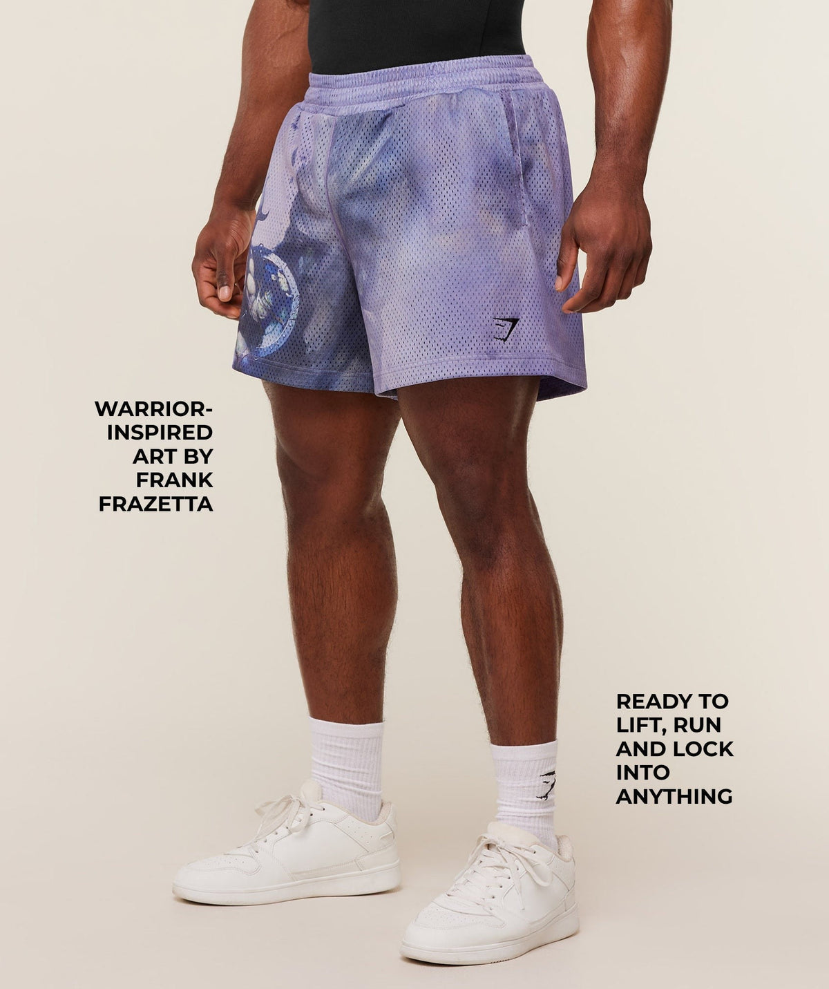 Gymshark Frazetta Graphic Short - Black