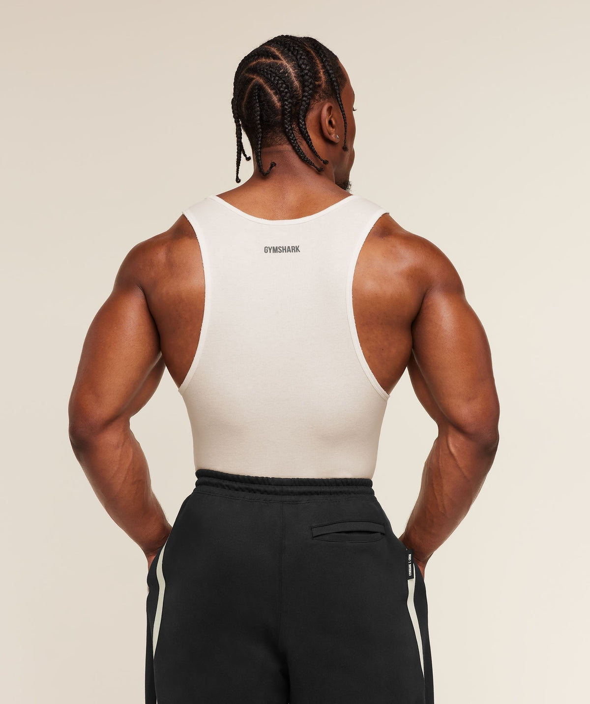 Gymshark x CBUM Ribbed Tank - Soft White