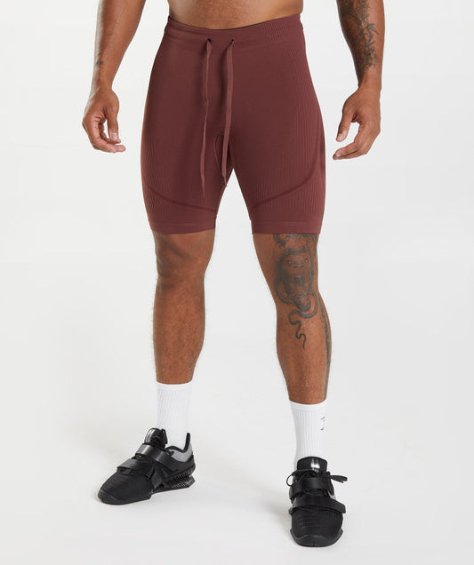 Gymshark 315 Seamless Shorts - Brown
