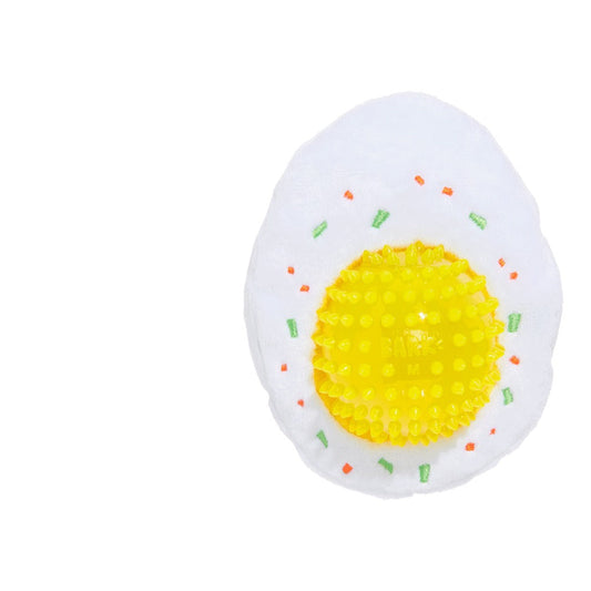 Deviled Begg Plush Multi-Part + Fetch Dog Toy