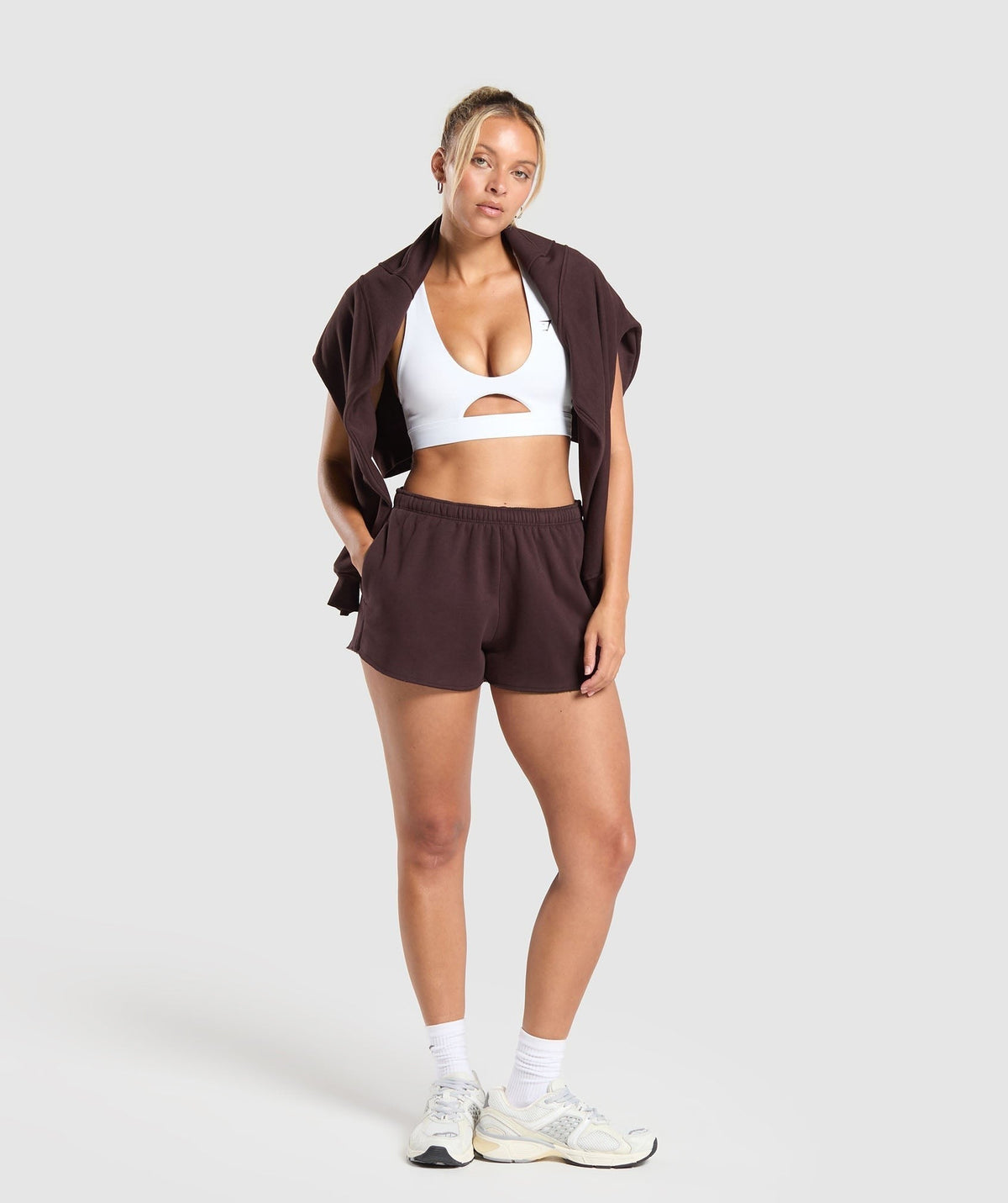 Gymshark Fleece Shorts - Heritage Brown