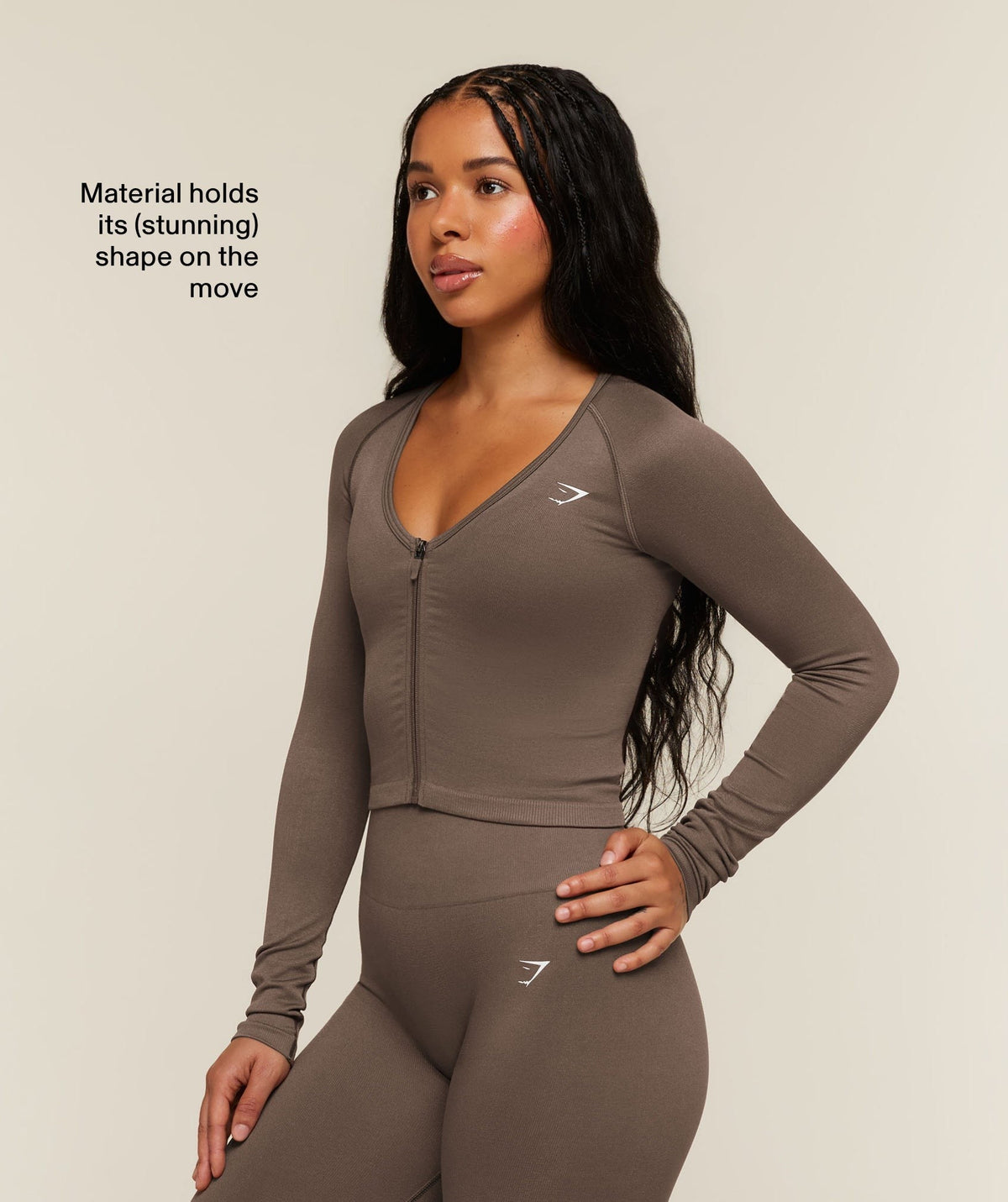 Gymshark Adapt Solid Jacket - Soft Brown