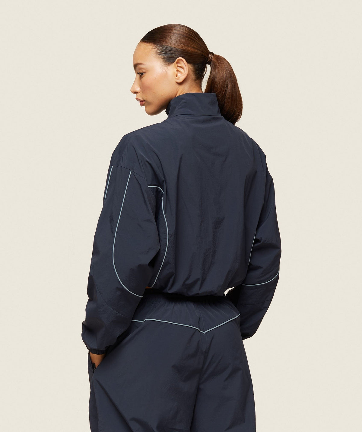 Gymshark Comfort Retro Track Jacket - Heavy Blue/Denim Grey