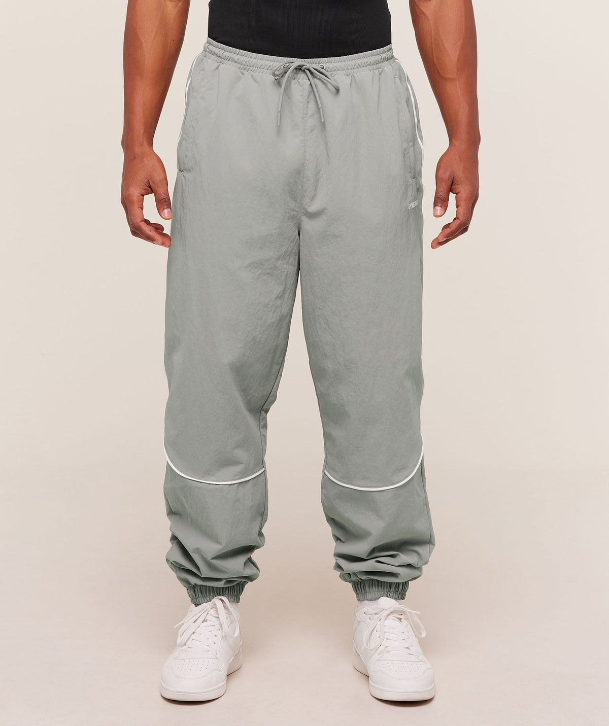 Gymshark Retro Shell Track Pants - Smokey Grey