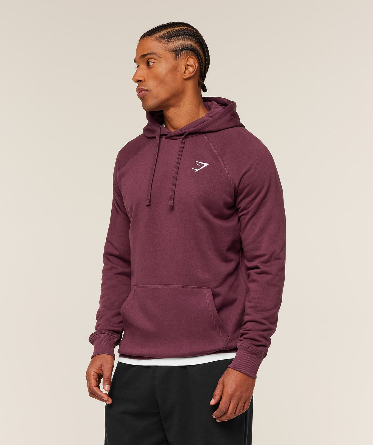 Gymshark Crest Hoodie - Impact Burgundy