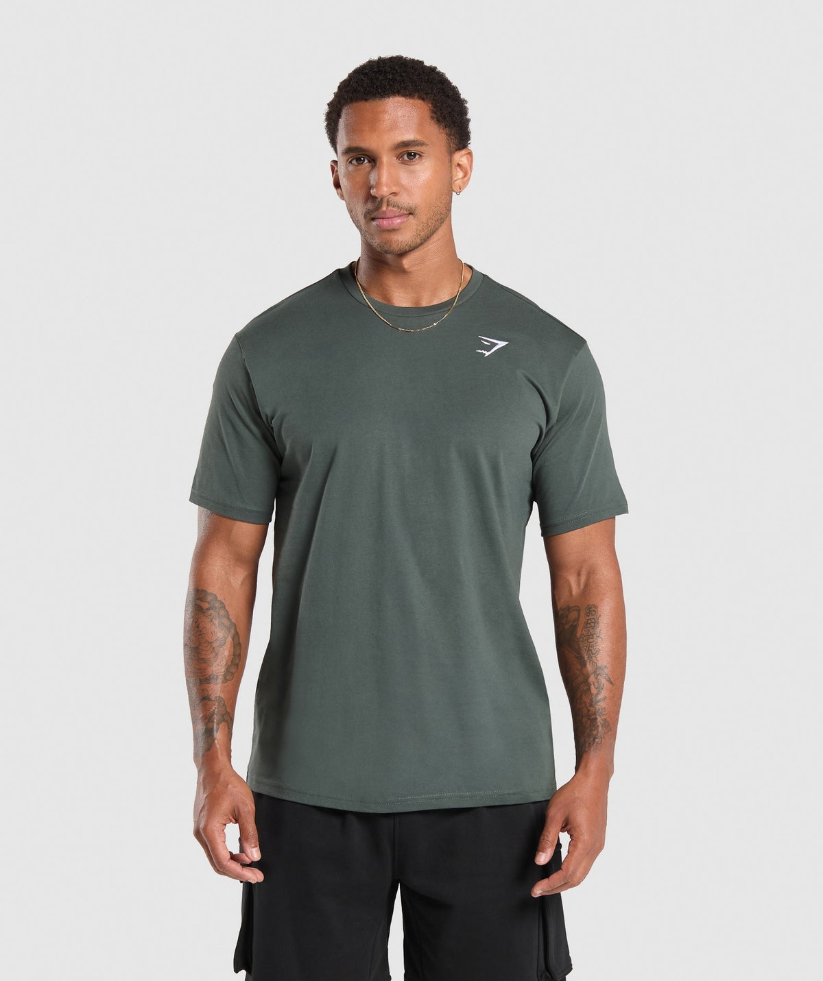 Gymshark Crest Tee - Slate Teal