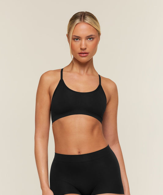 Gymshark FeatherFormTM Scoopneck Bralette - Black
