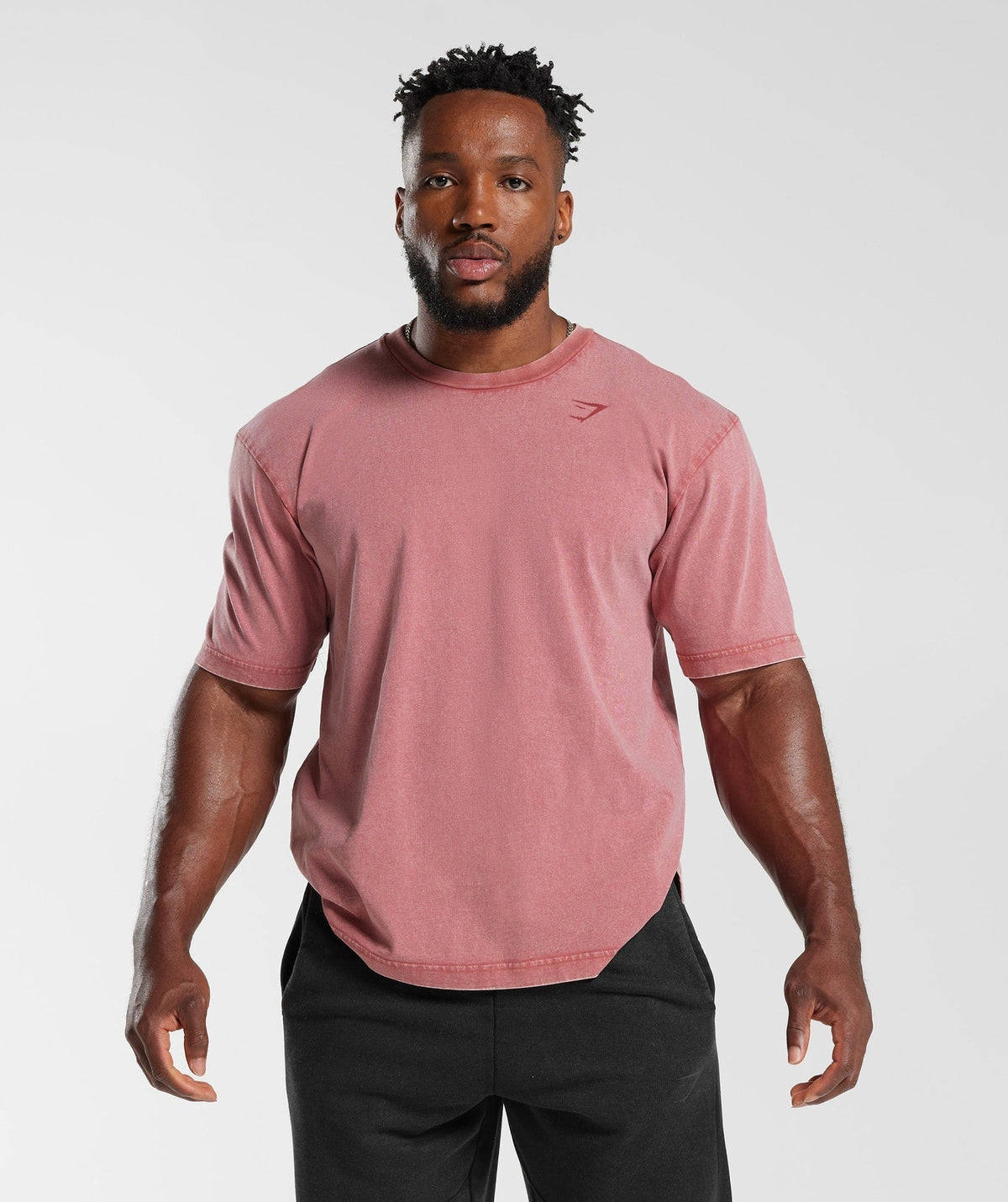 Gymshark Power Washed Tee - Sundried Red