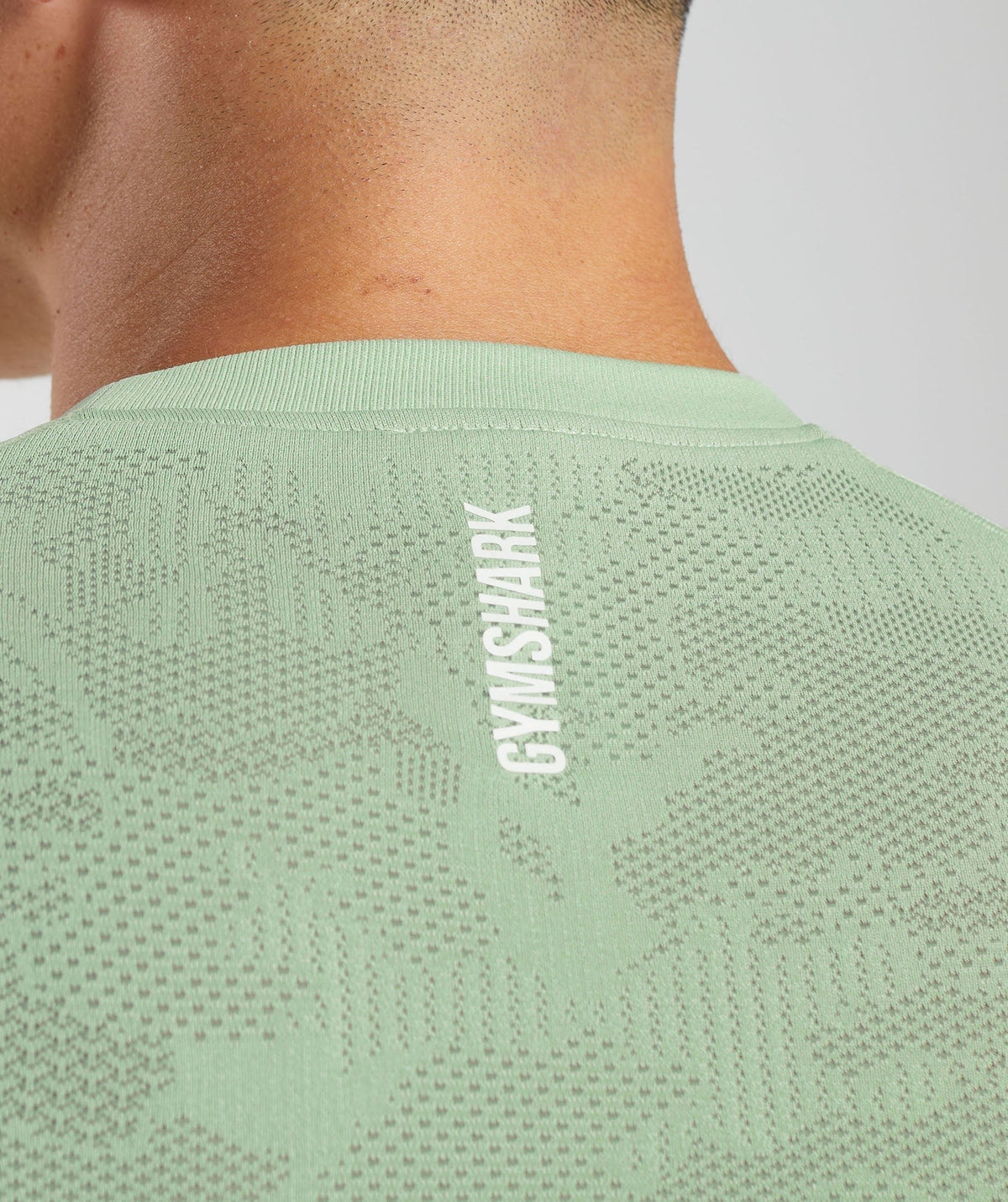 Gymshark Geo Seamless Tee - Flora Green/Willow Green