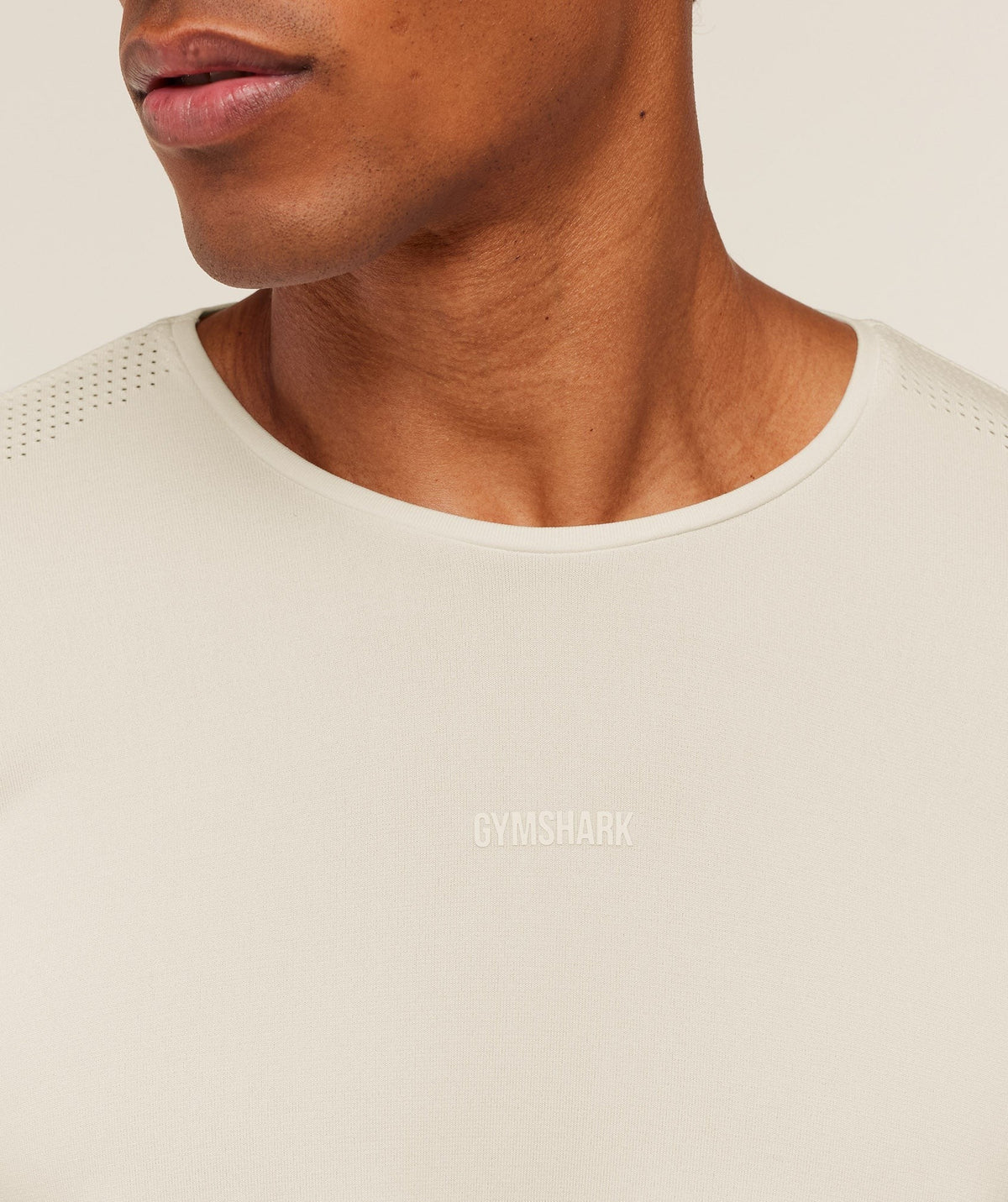 Gymshark Distance Seamless Tee - Soft White