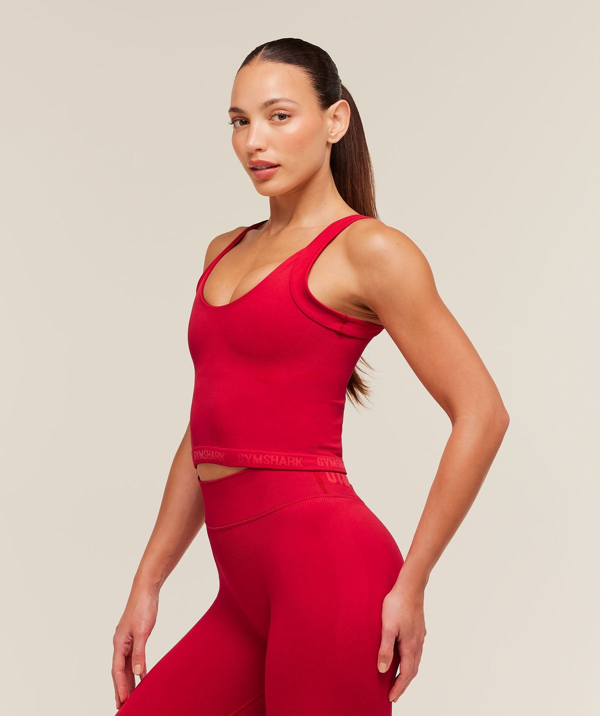 Gymshark Flex V4 Tank Top - Carmine Red/P363