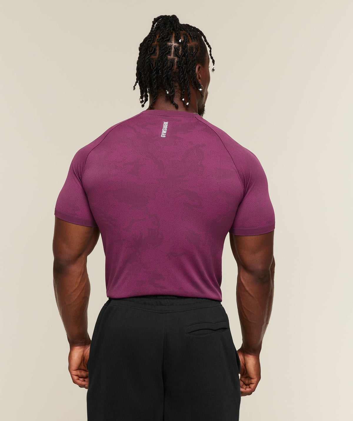 Gymshark Geo Seamless Tee - Strength Pink/Performance Pink