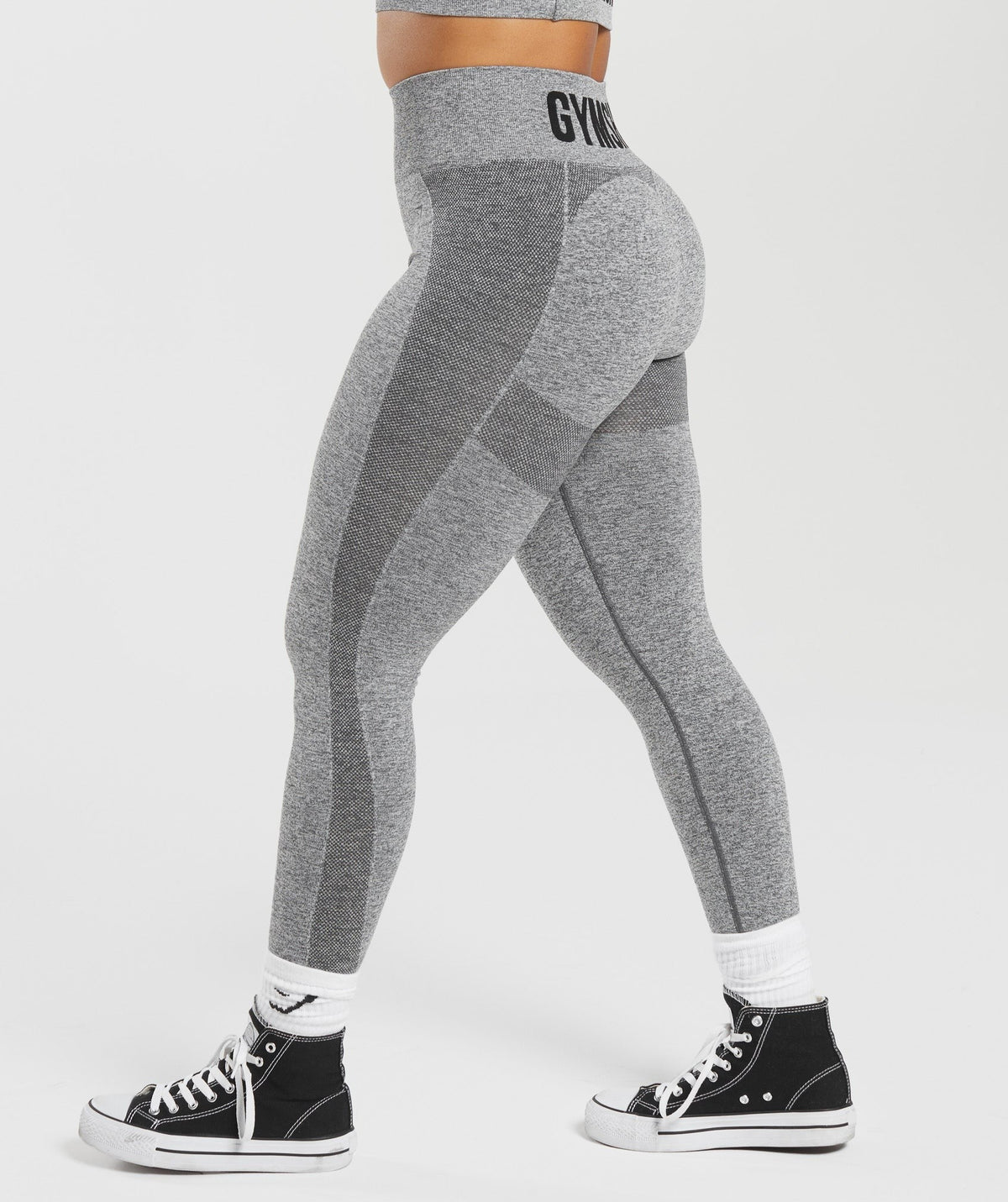 Gymshark Flex High Waisted Leggings - Charcoal Grey Marl