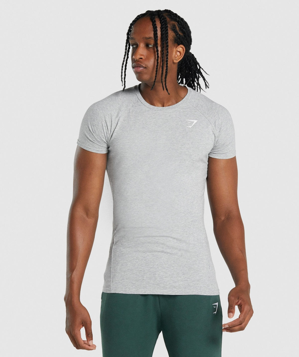 Gymshark Critical 2.0 Tee - Light Grey Marl