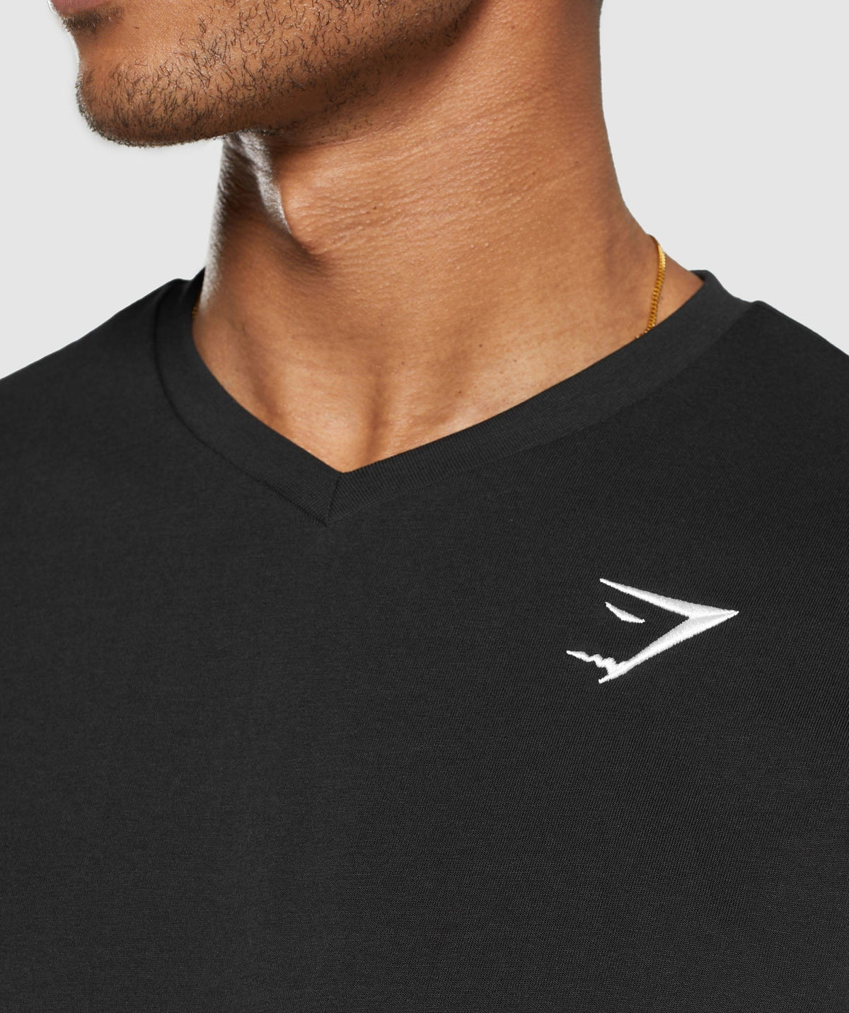 Gymshark Crest V-Neck Tee - Black