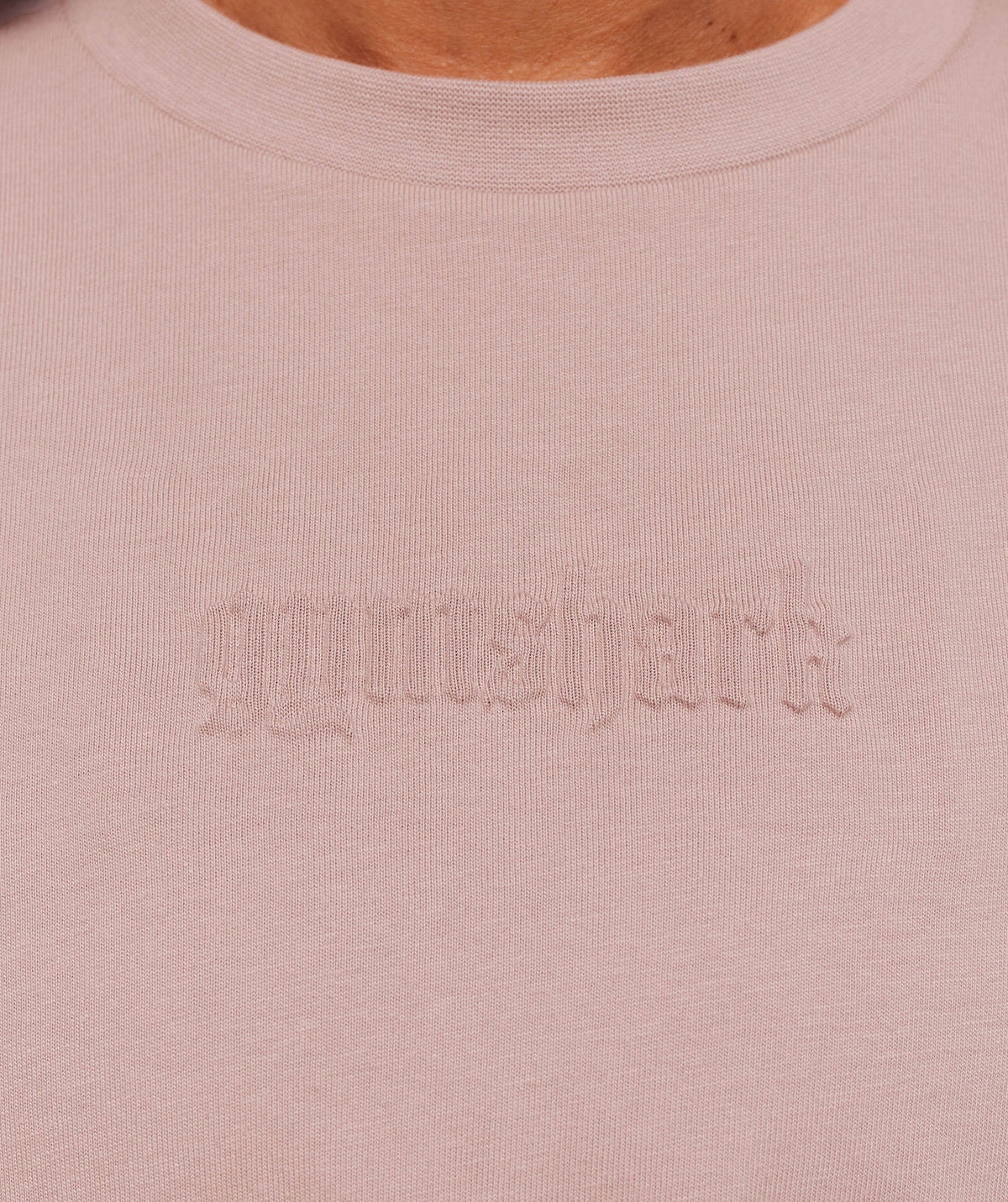 Gymshark Embossed Graphic Oversized Tee - Muted Pink