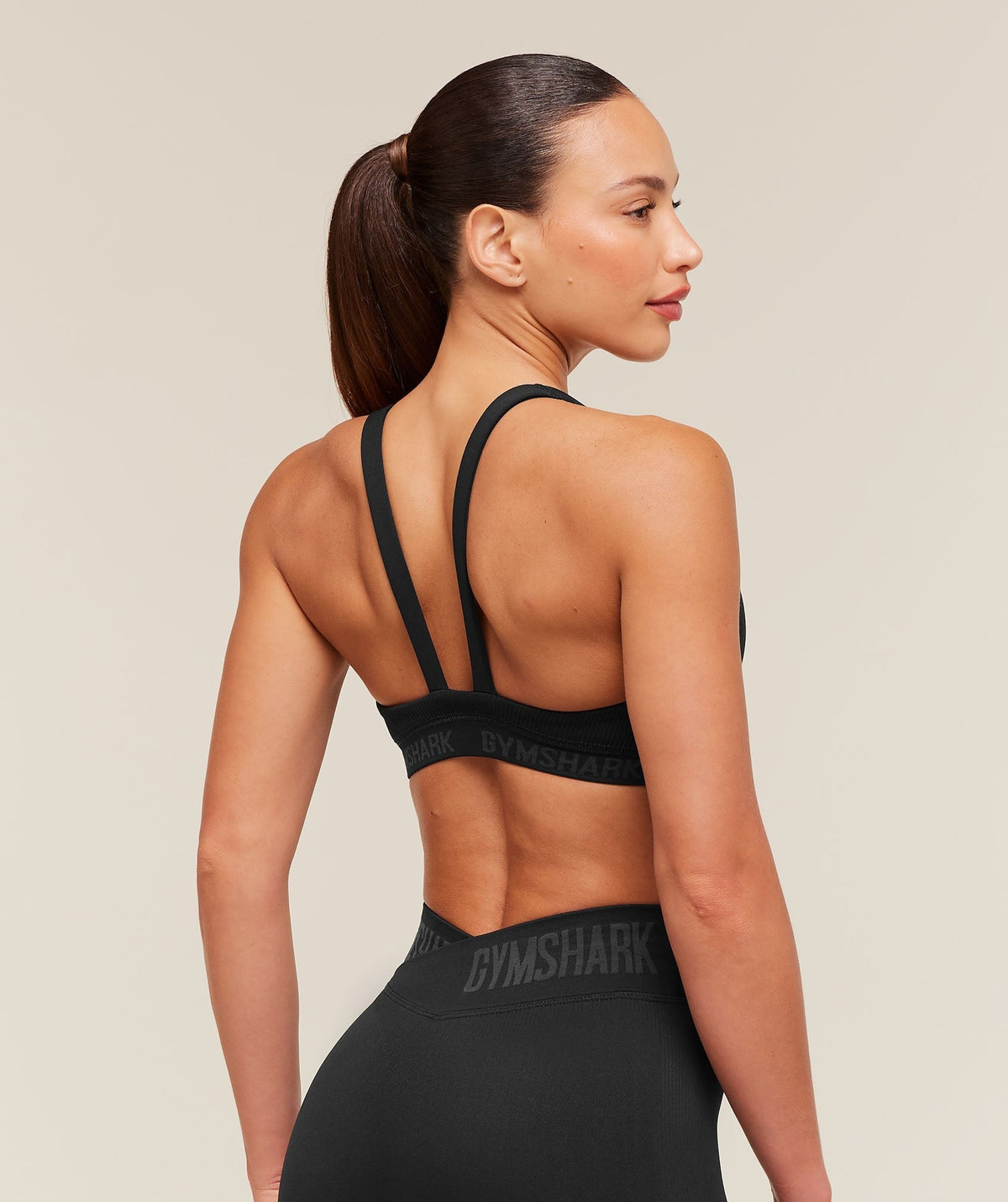 Gymshark Flex V4 Sports Bra - Black/P885