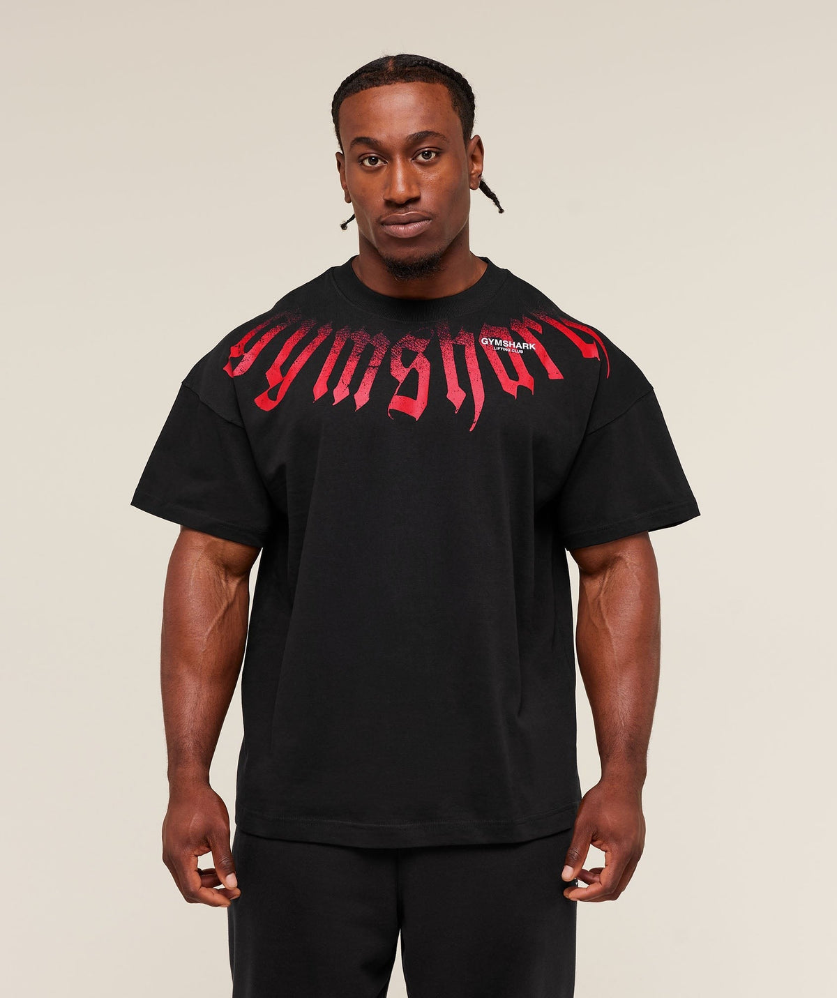 Gymshark Fade Graphic Tee - Black