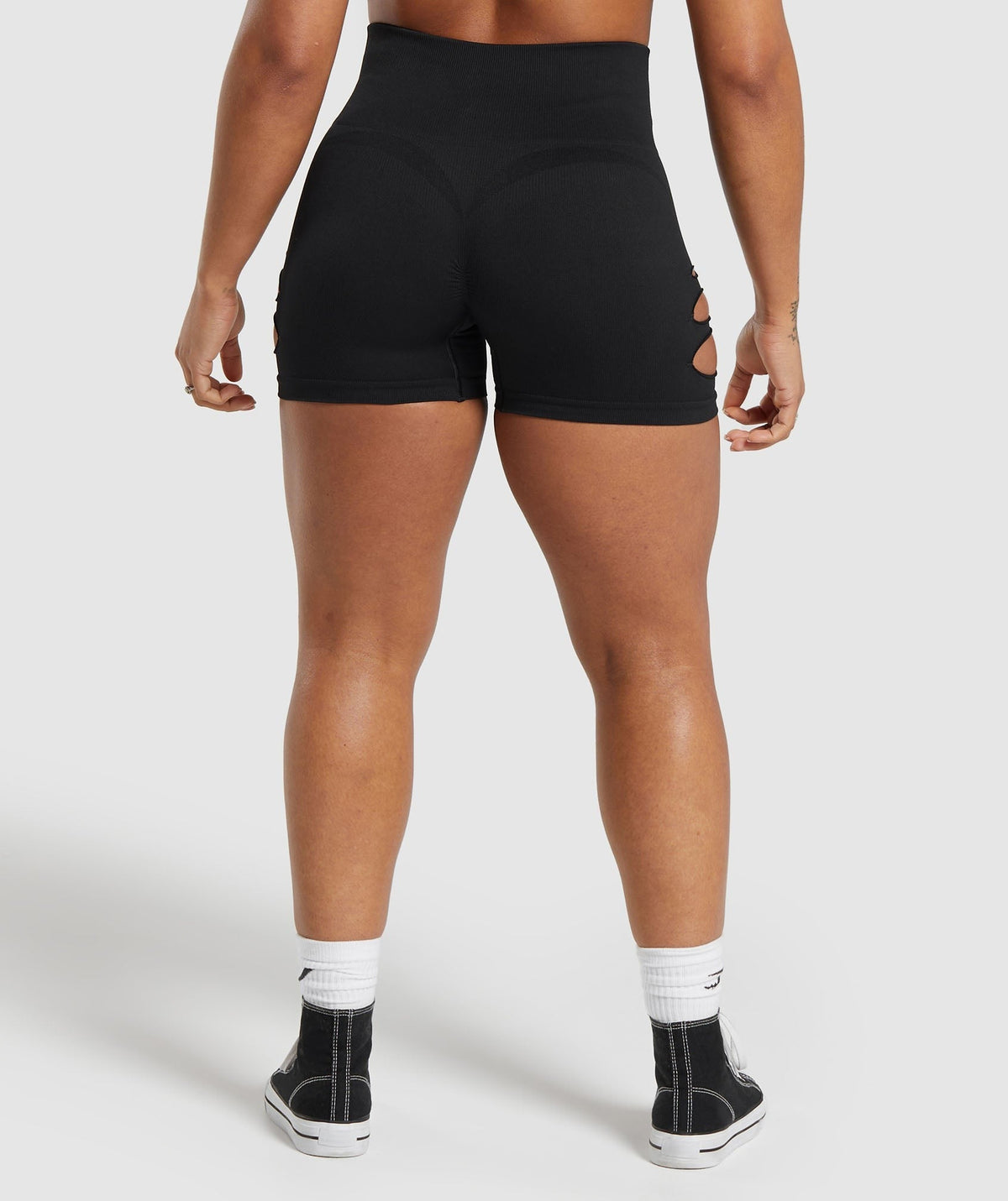 Gymshark Gains Seamless Ripped Short - Black