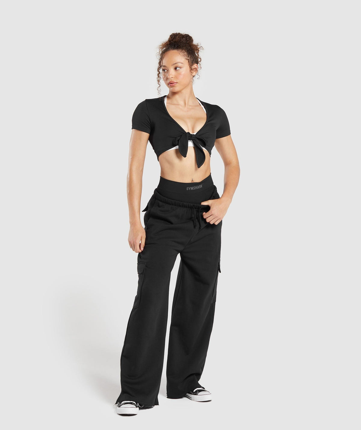 Gymshark Lifting Cargo Cotton Pants - Black