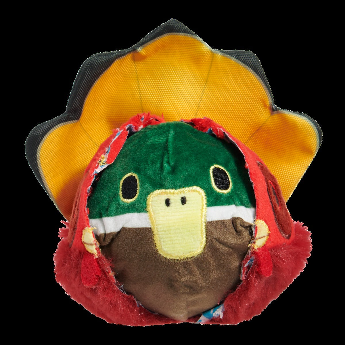 Tough Stuffed Turducken Durable Super Chewer 2-in-1 Rip and Reveal Dog Toy