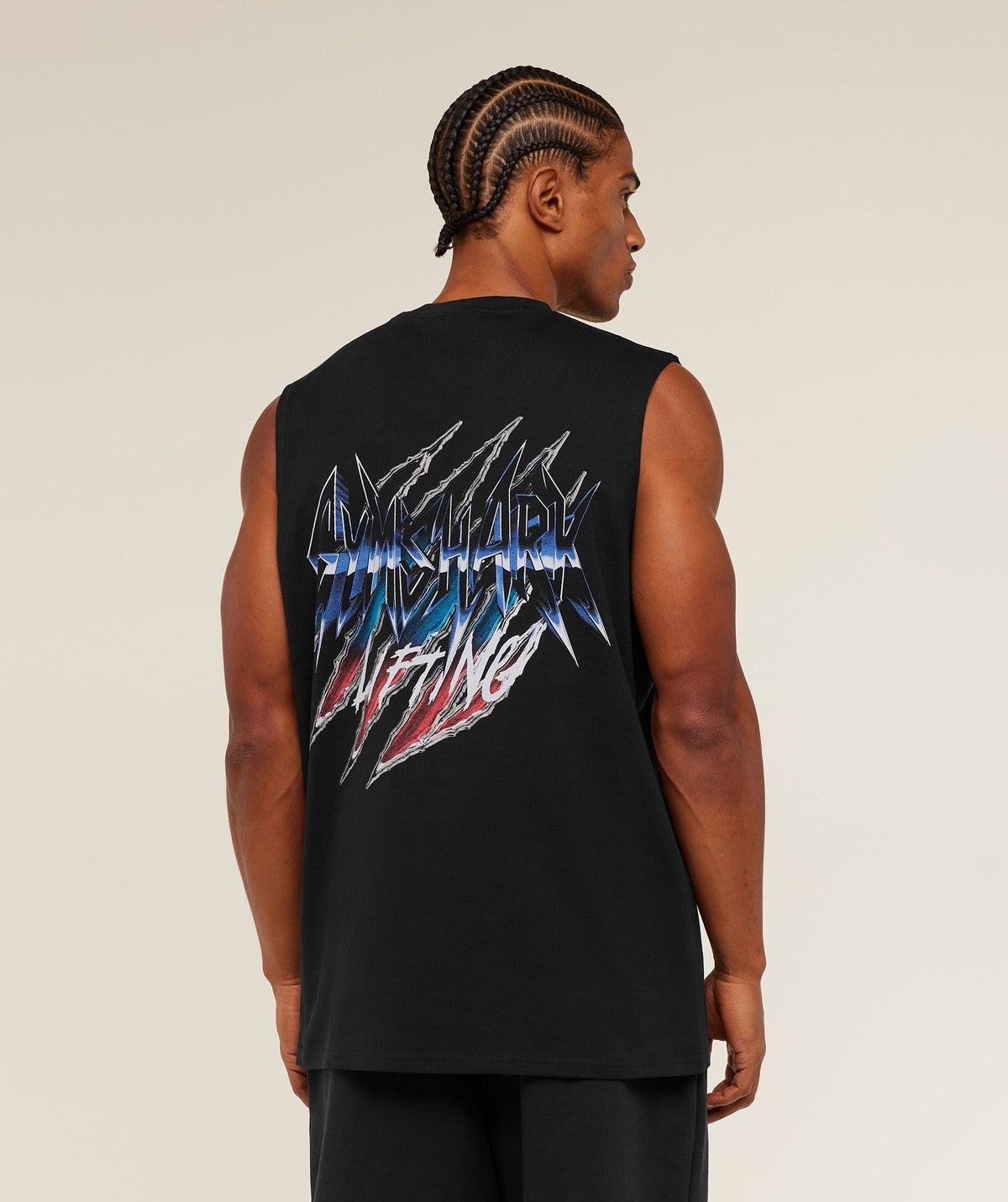 Gymshark Eagle Band Style Graphic Tank - Black