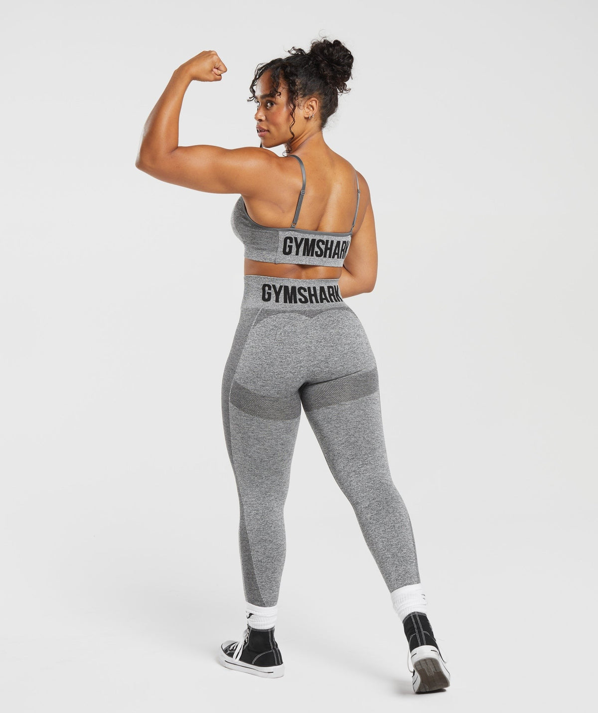 Gymshark Flex High Waisted Leggings - Charcoal Grey Marl