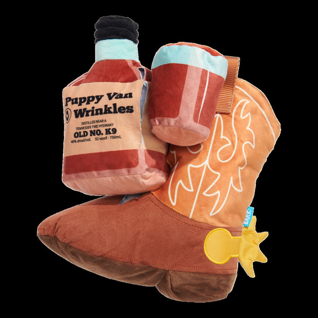 Bottoms Up Boot Plush 2-in-1 + Enrichment Dog Toy