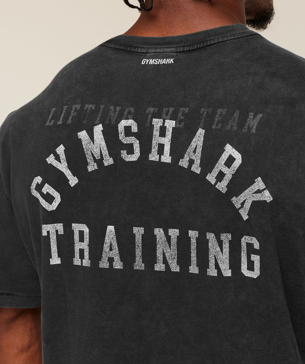 Gymshark Retro Collegiate Tee - Black