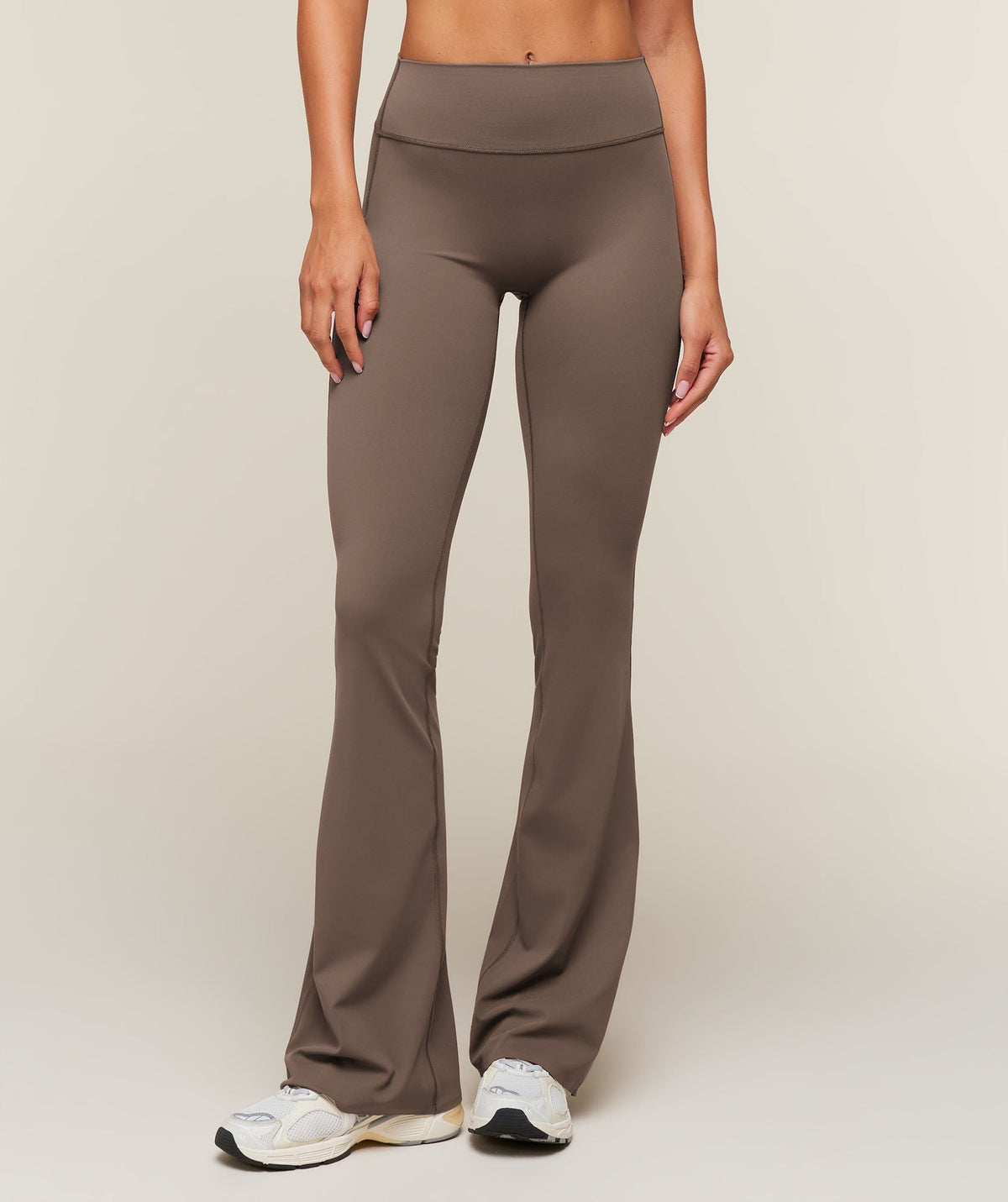 Gymshark Shape Bonded Flared Tall Leggings - Soft Brown