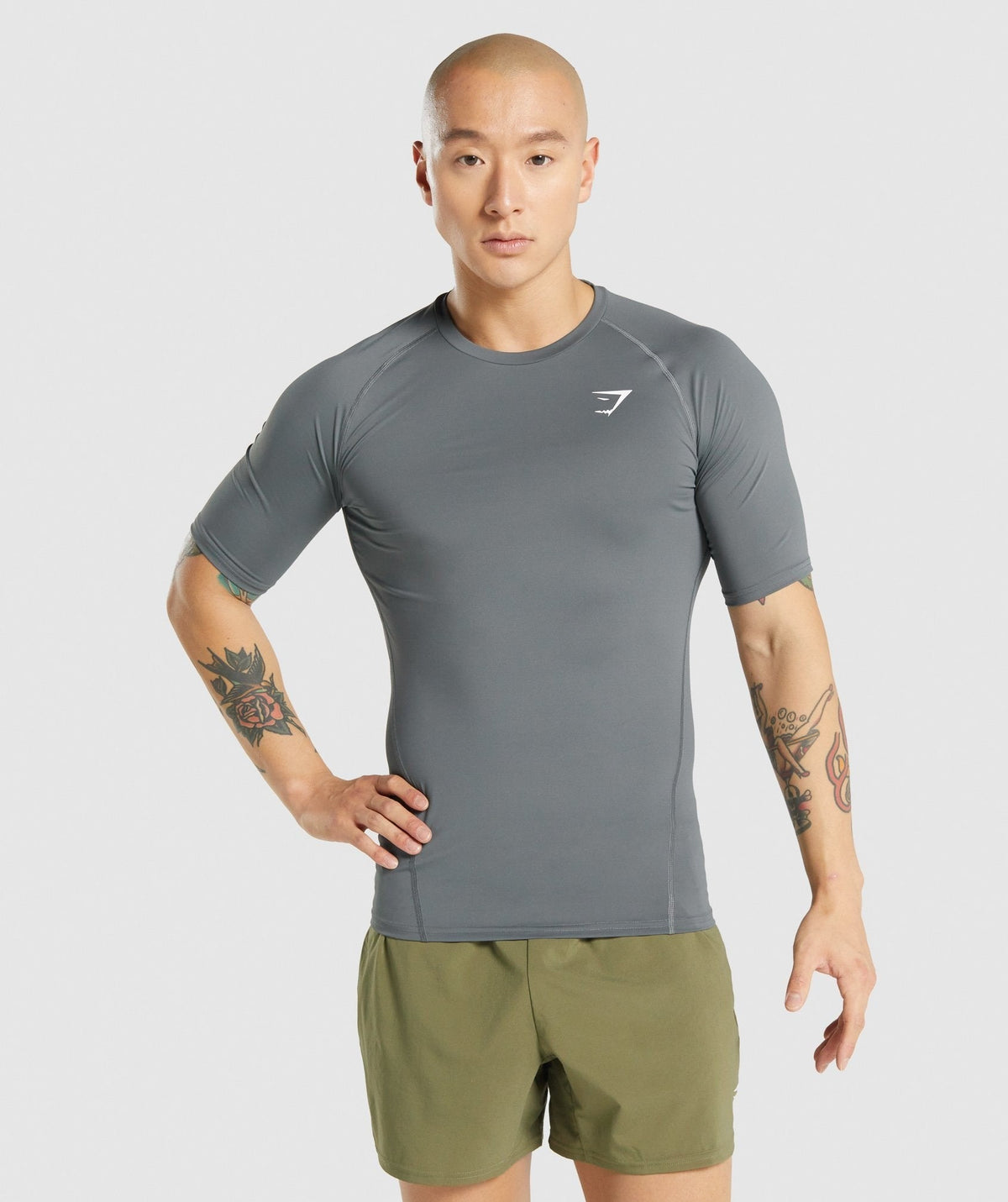 Gymshark Element Baselayer Tee - Charcoal