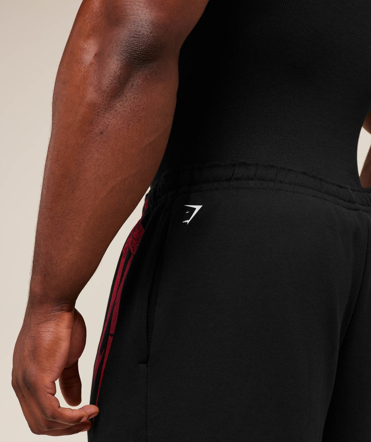 Gymshark Fade Graphic Straight Leg Joggers - Black