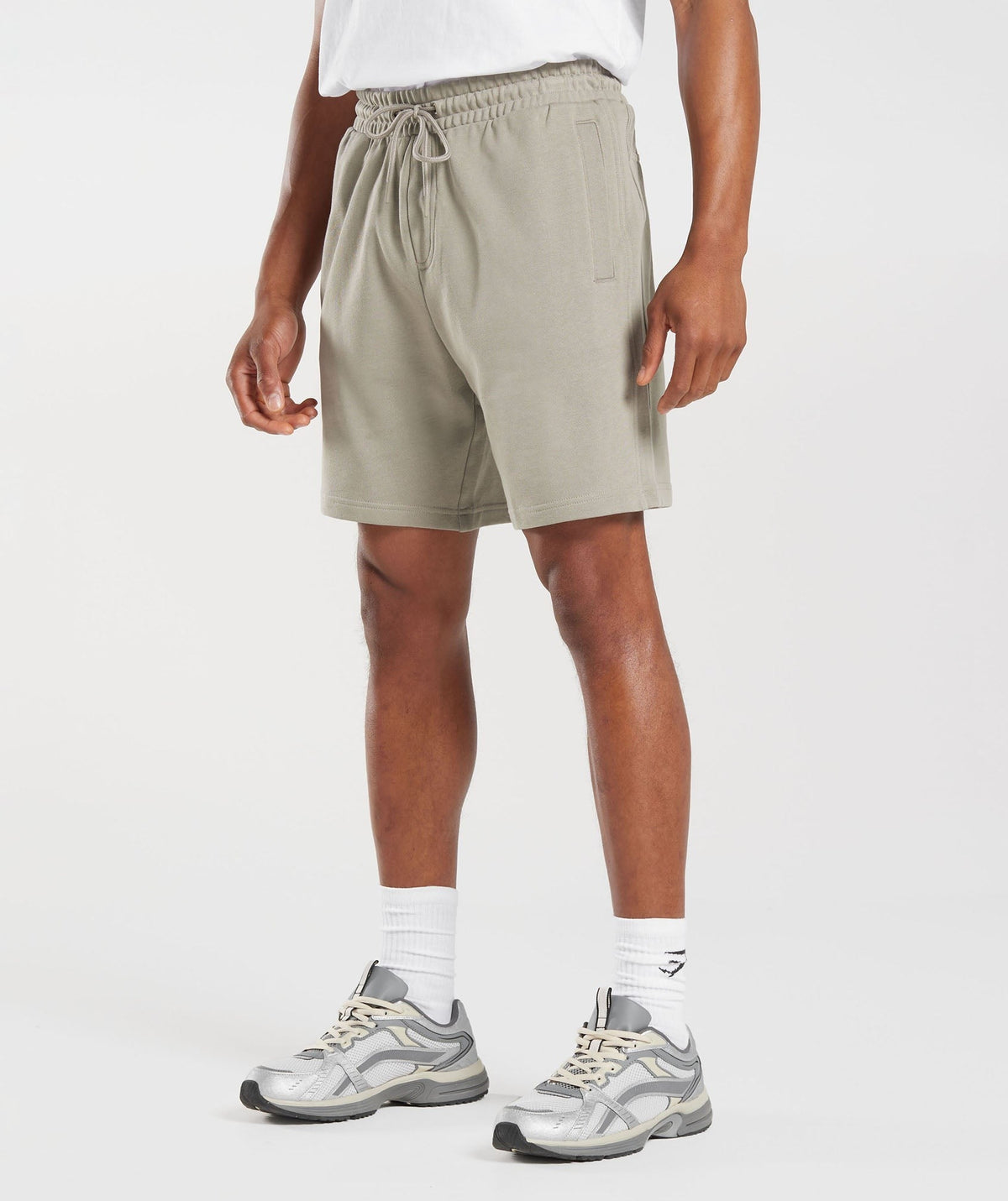 Gymshark Rest Day Essentials 7" Shorts - Ecru Brown