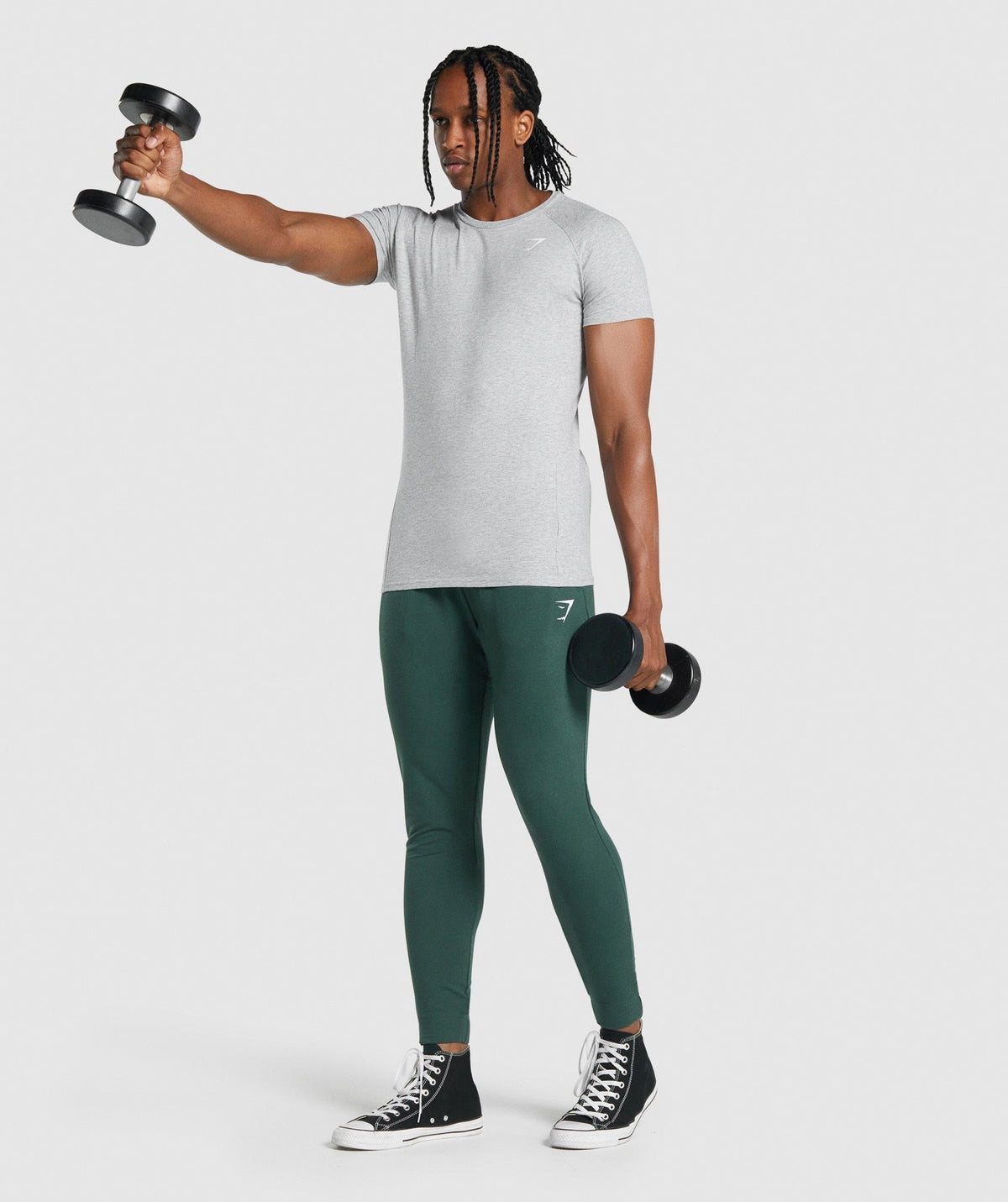 Gymshark Critical 2.0 Tee - Light Grey Marl