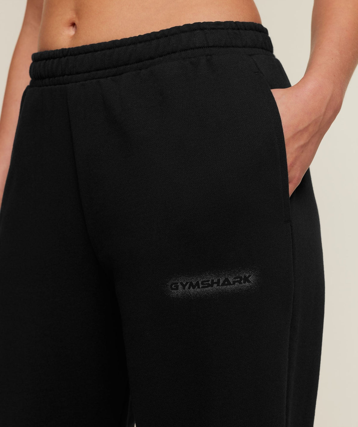 Gymshark For the Ones Who Show Up Graphic Joggers - Black