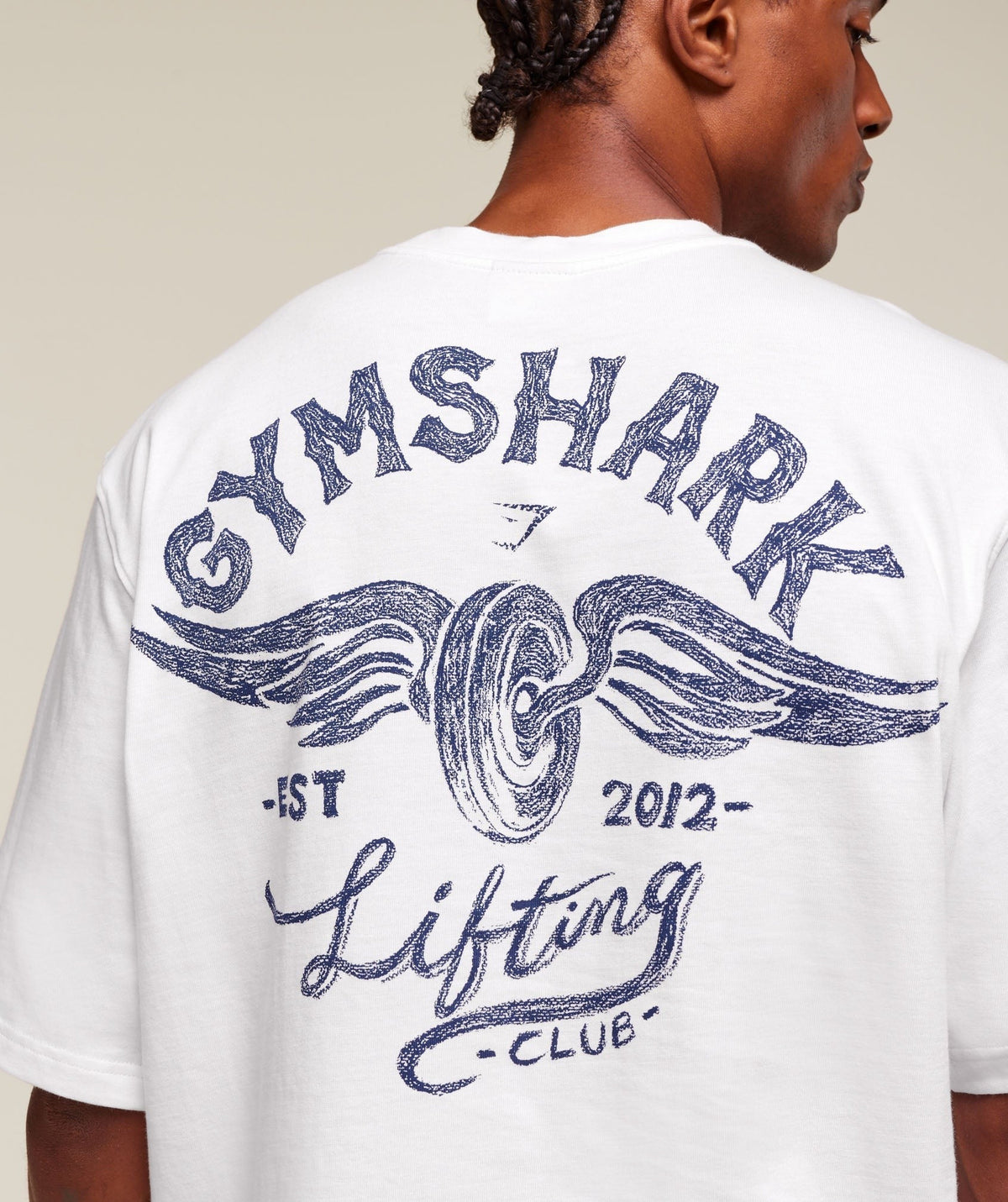 Gymshark Flying Weights Tee - White