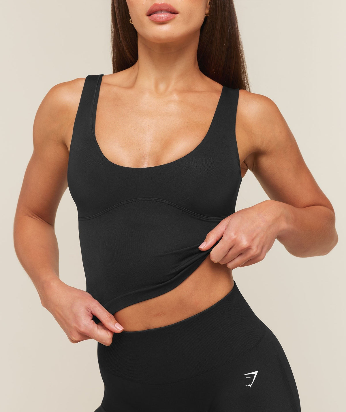 Gymshark Everyday Seamless Shelf Tank - Black