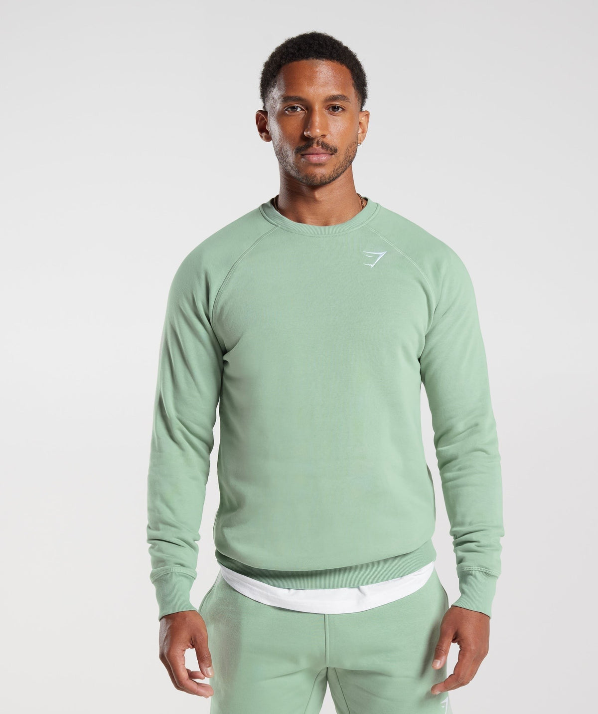 Gymshark Crest Crew - Desert Sage Green