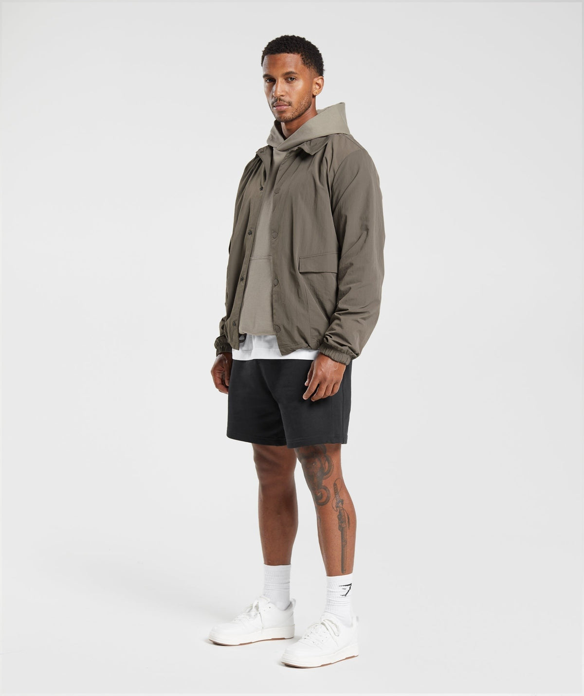 Gymshark Rest Day Commute Jacket - Camo Brown