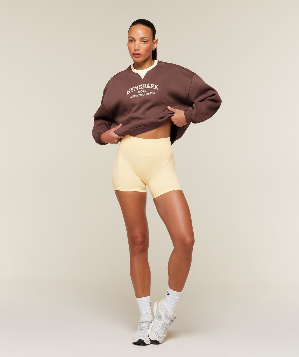 Gymshark Cosy Luxe Campus Sweatshirt - Espresso Brown
