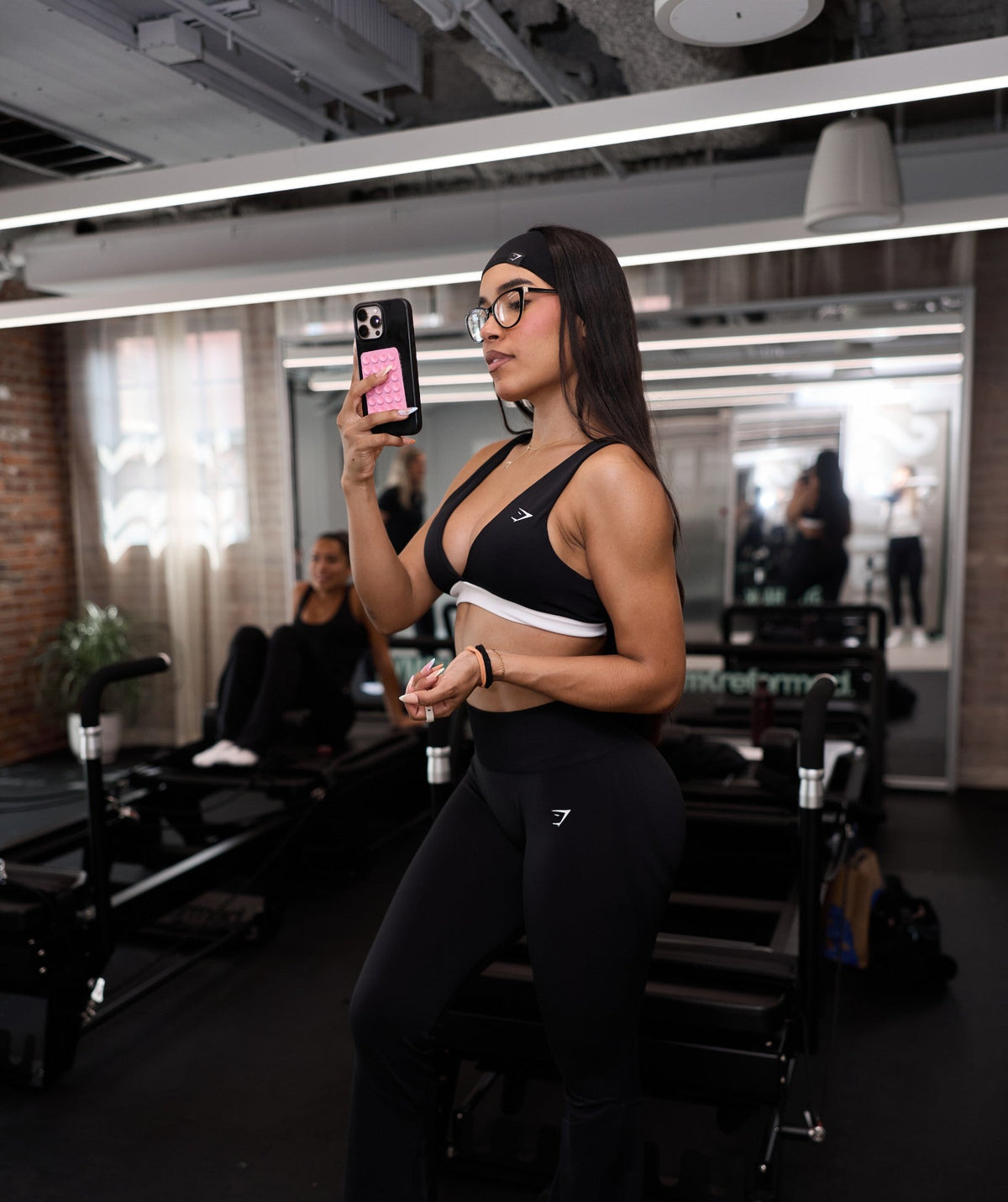 Gymshark Everyday Seamless Contrast Bra - Black