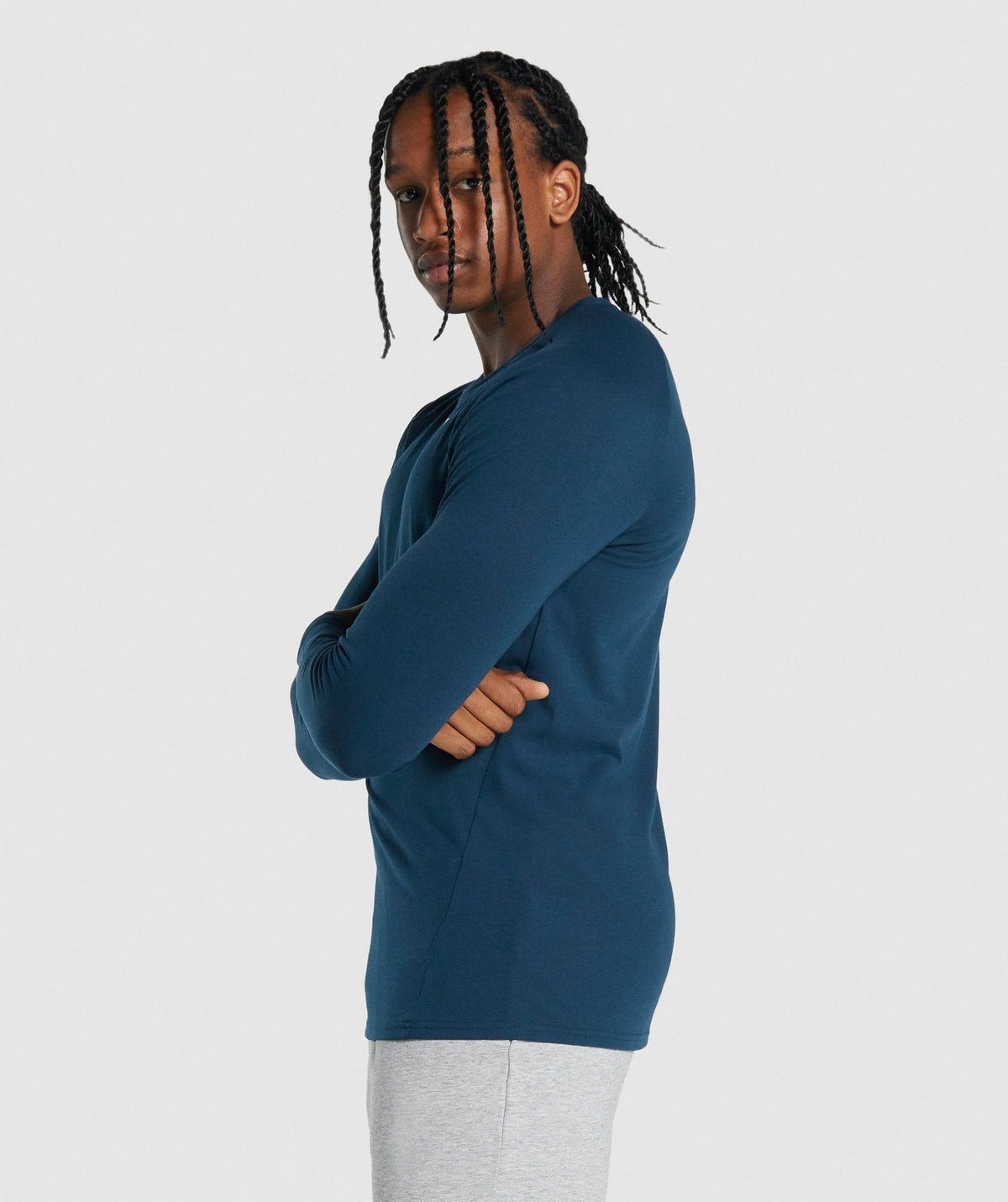 Gymshark Critical Long Sleeve Tee - Navy
