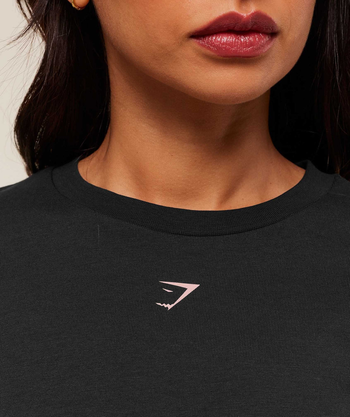 Gymshark Prayer Hands Graphic Oversized Tee - Black