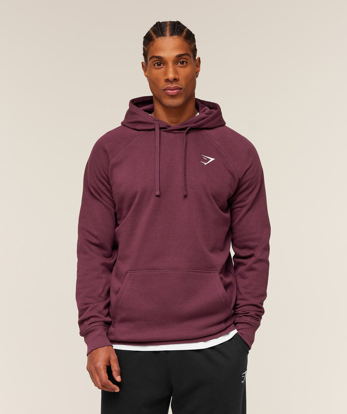 Gymshark Crest Hoodie - Impact Burgundy