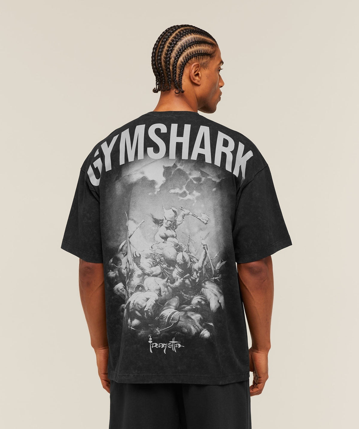 Gymshark x Frazetta Power Tee - Black