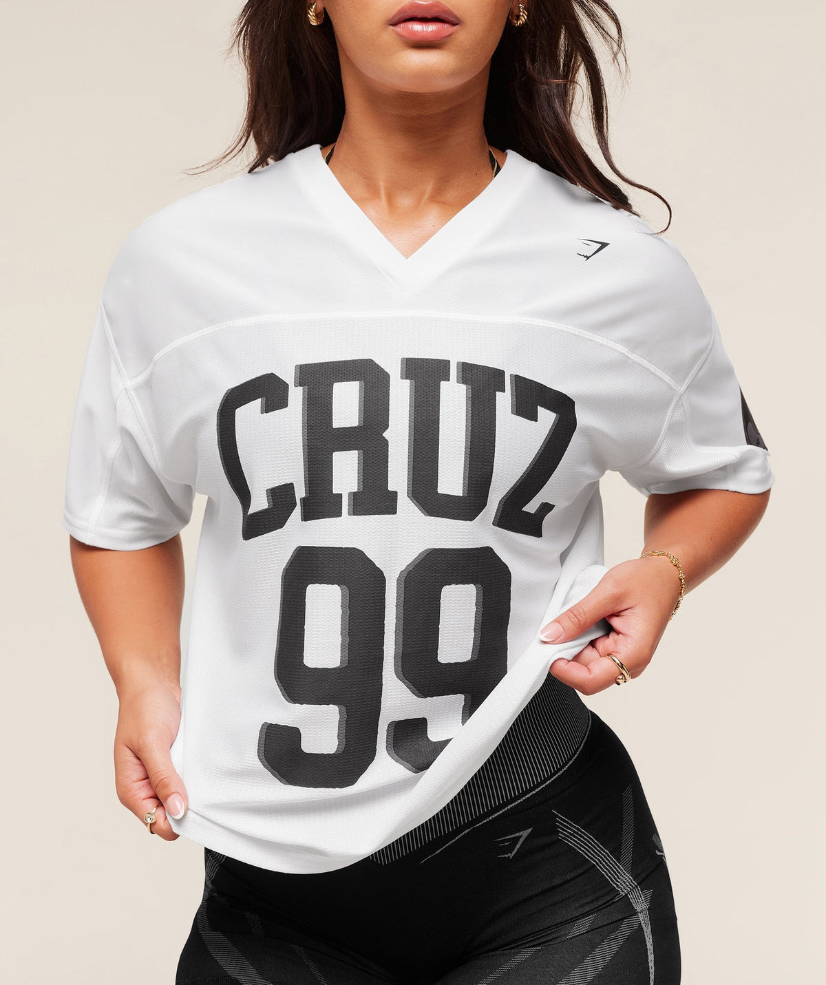 Gymshark x Analis Mesh SS-Top - White