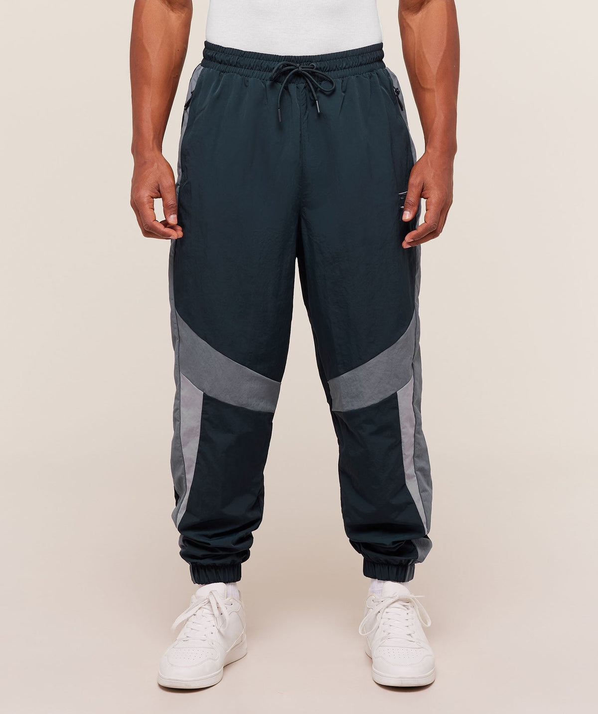 Gymshark Retro Track Pant - Deep Petrol Blue/Iron Blue/Denim Grey
